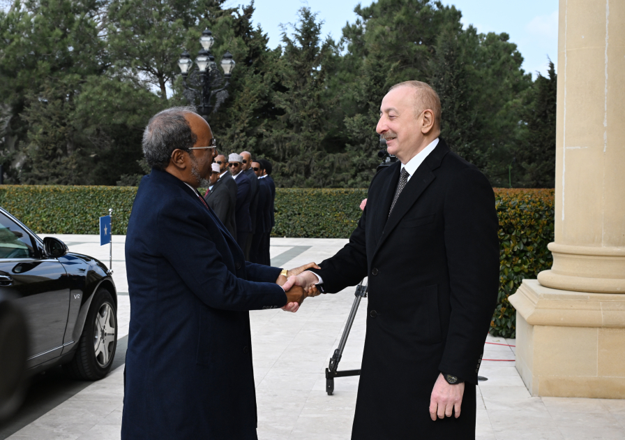 Baku hosts official welcome ceremony for President of Somalia (PHOTO/VIDEO)