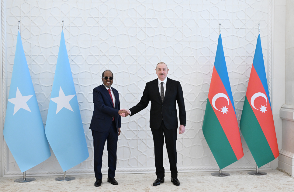 Baku hosts official welcome ceremony for President of Somalia (PHOTO/VIDEO)