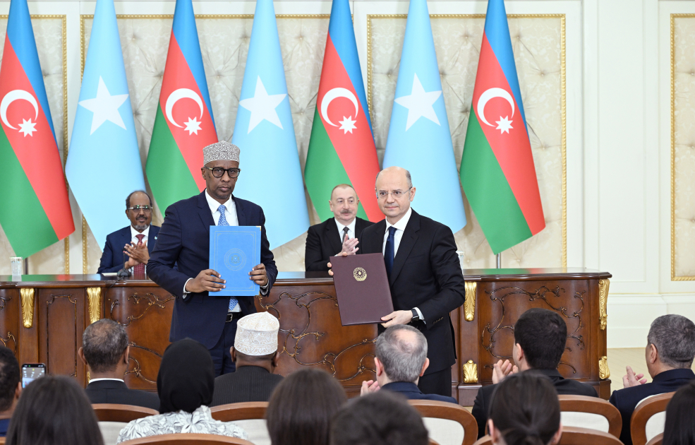 Azerbaijan, Somalia hold document exchange ceremony (PHOTO)