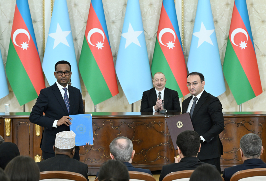 Azerbaijan, Somalia hold document exchange ceremony (PHOTO)