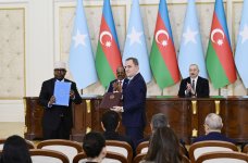 Azerbaijan, Somalia hold document exchange ceremony (PHOTO)