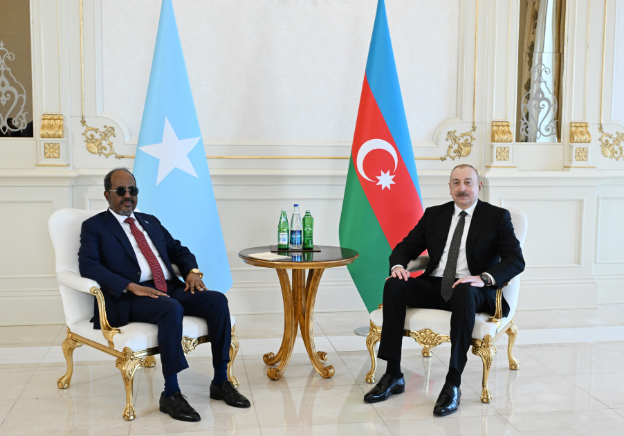 President Ilham Aliyev, President of Somalia hold one-on-one meeting (PHOTO/VIDEO)