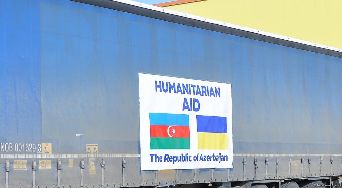 Azerbaijan dispatches next convoy with humanitarian aid to Ukraine (PHOTO/VIDEO)