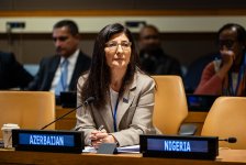 Azerbaijani MP Sevil Mikayilova delivers speech at UN hearings in New York (PHOTO/VIDEO)