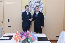 FMs of Azerbaijan, North Macedonia discuss bilateral cooperation (PHOTO)