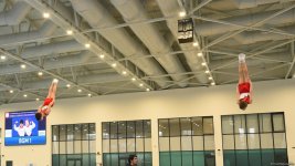 Trampoline and tumbling championship heats up in Azerbaijan's Baku (PHOTO)