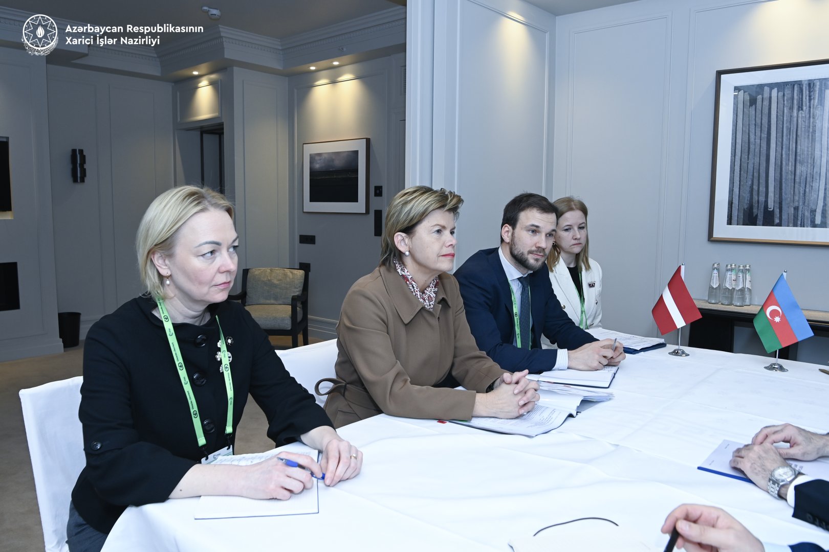 Azerbaijani FM meets with Latvian counterpart in Munich (PHOTO)