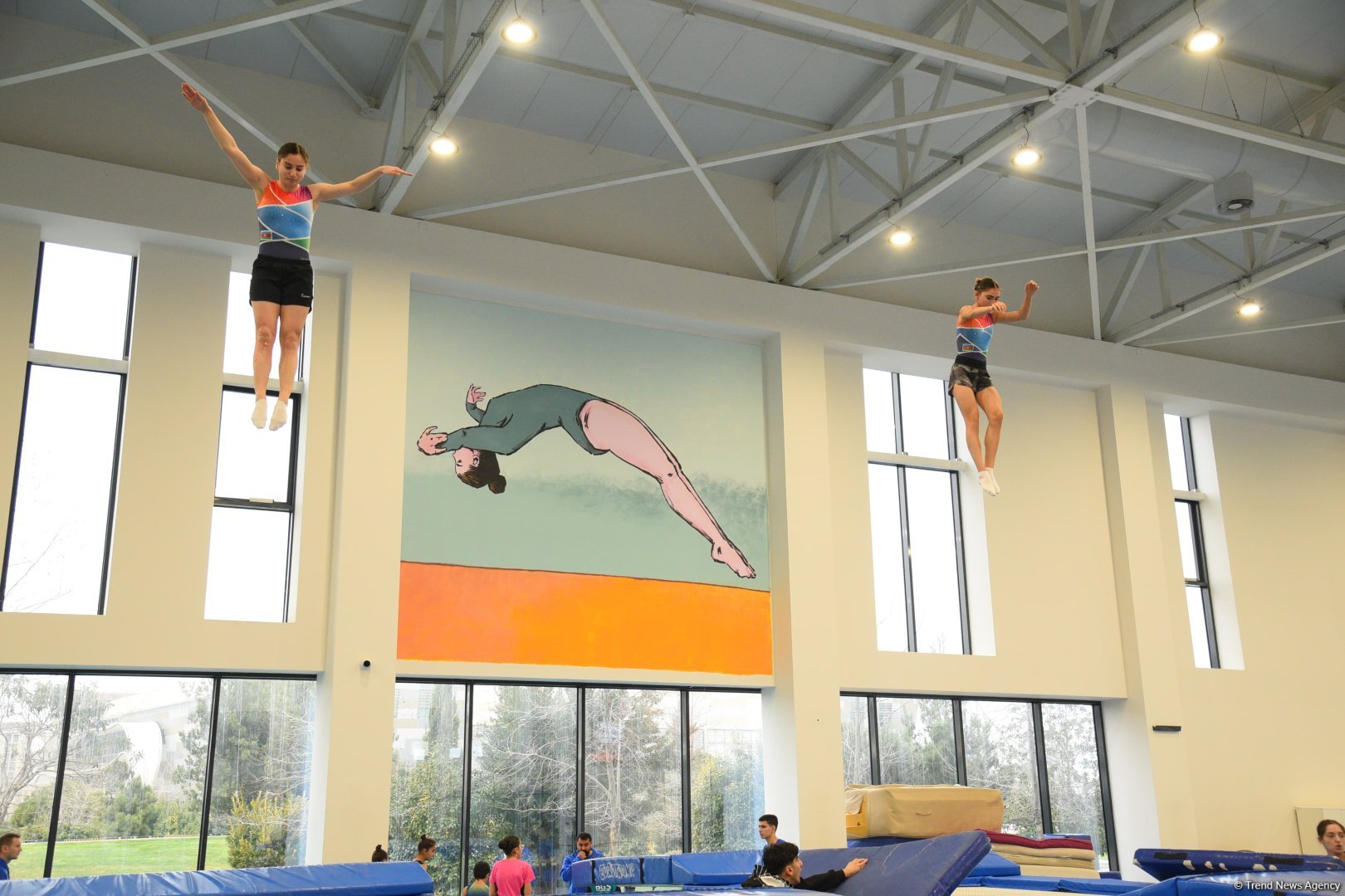 Trampoline and tumbling championship heats up in Azerbaijan's Baku (PHOTO)