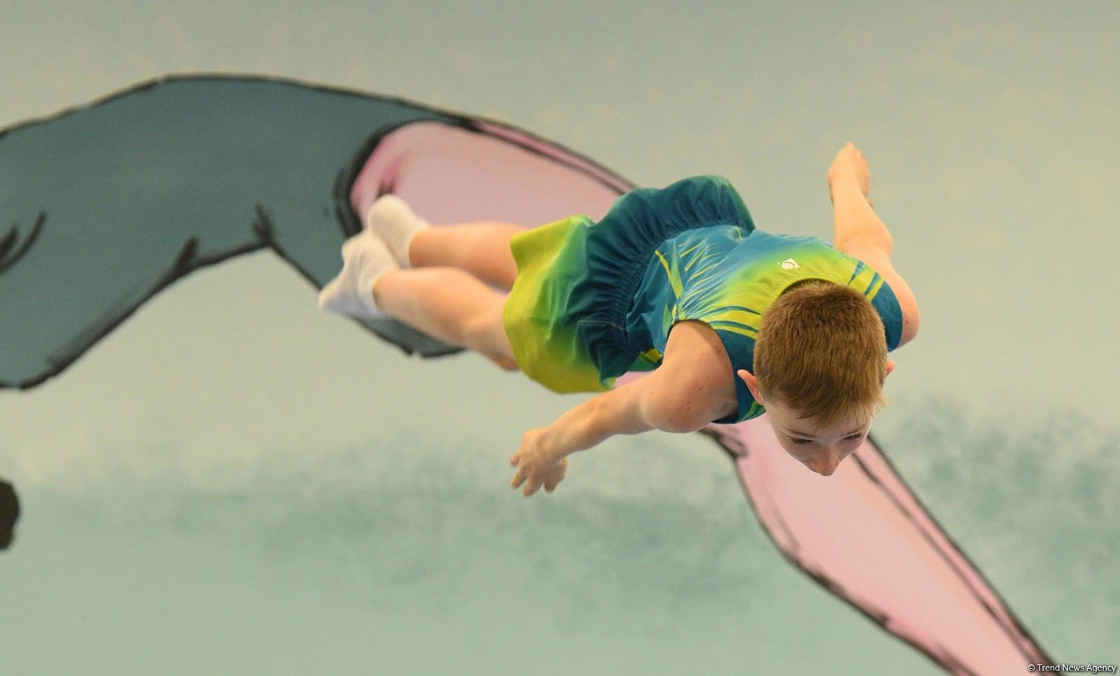 Trampoline and tumbling championship heats up in Azerbaijan's Baku (PHOTO)