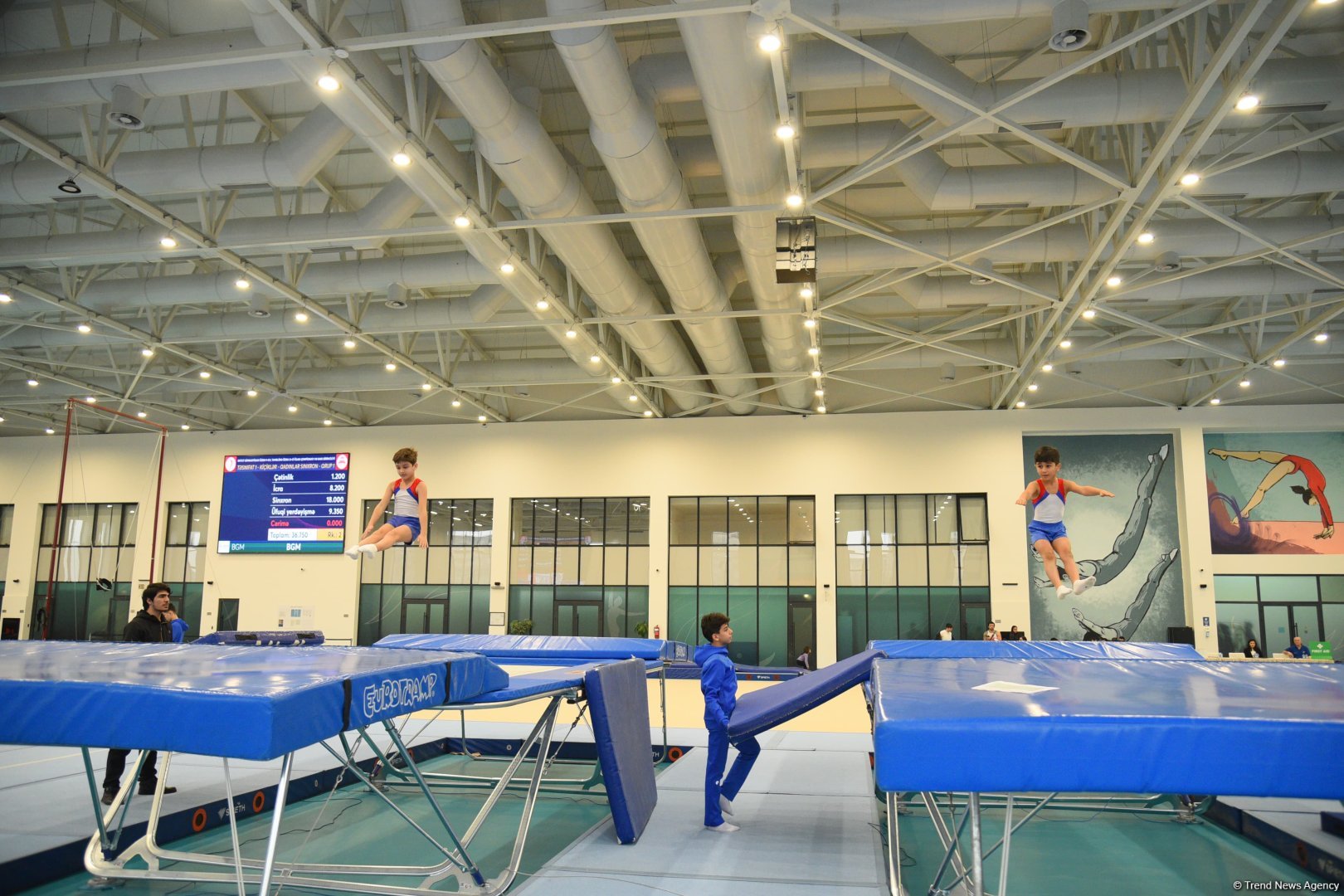 Trampoline and tumbling championship heats up in Azerbaijan's Baku (PHOTO)