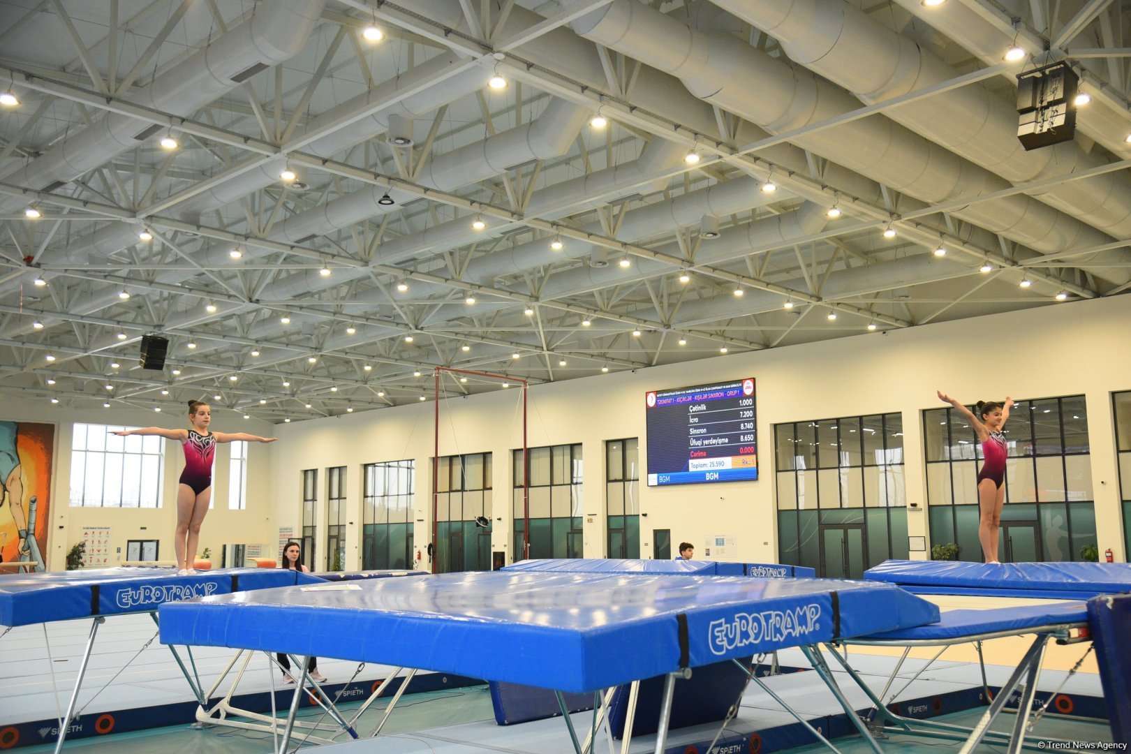 Trampoline and tumbling championship heats up in Azerbaijan's Baku (PHOTO)