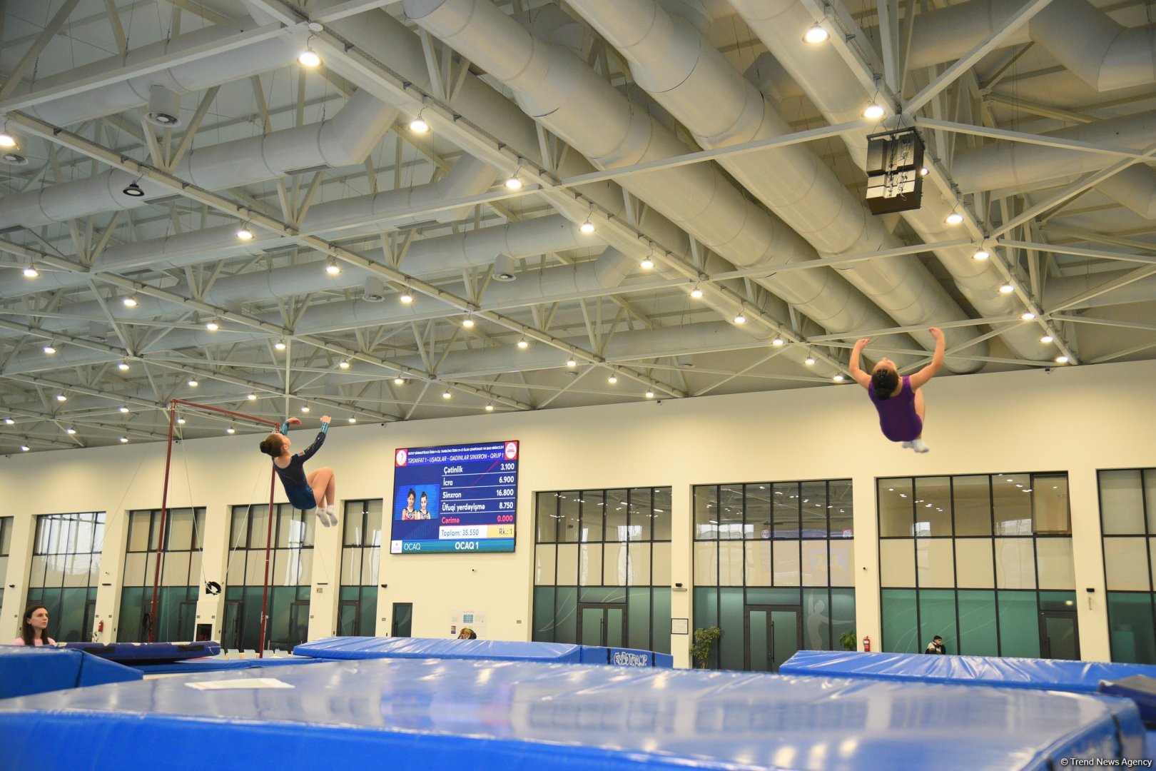 Trampoline and tumbling championship heats up in Azerbaijan's Baku (PHOTO)