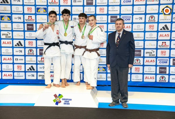 Azerbaijani judokas win six medals on first day of European Cup (PHOTO)