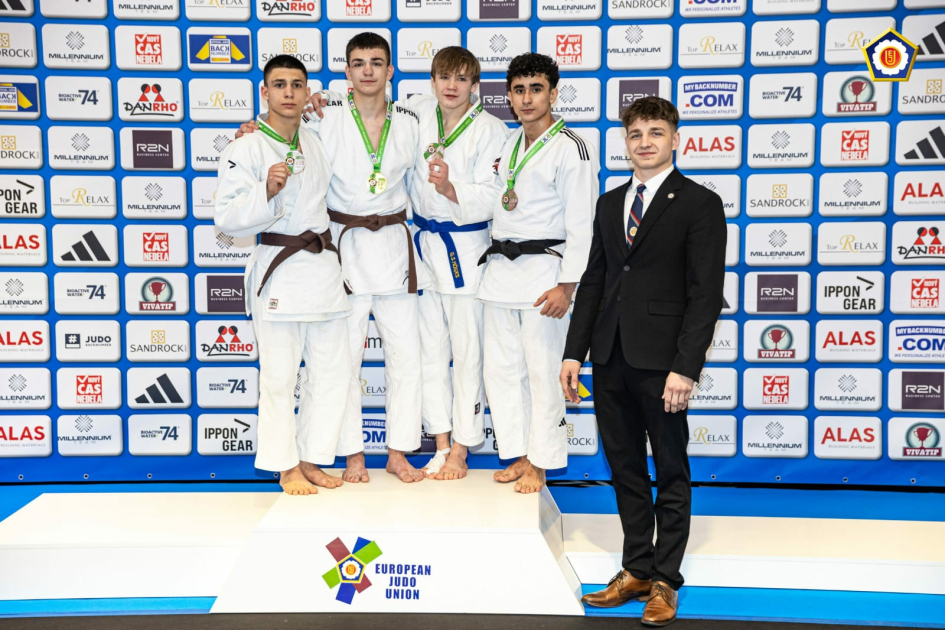 Azerbaijani judokas win six medals on first day of European Cup (PHOTO)