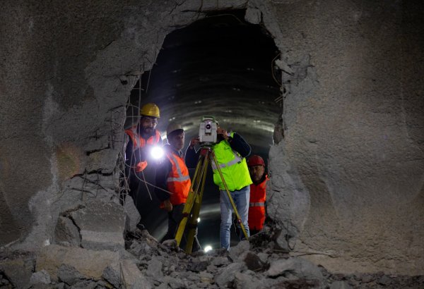 Azerbaijan's Horadiz-Aghband railway tunnel construction nears completion
