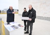 President Ilham Aliyev, First Lady Mehriban Aliyeva review ongoing construction of Hilton Garden Inn in Aghdam (PHOTO)