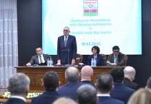 President Ilham Aliyev re-elected as President of National Olympic Committee (PHOTO)