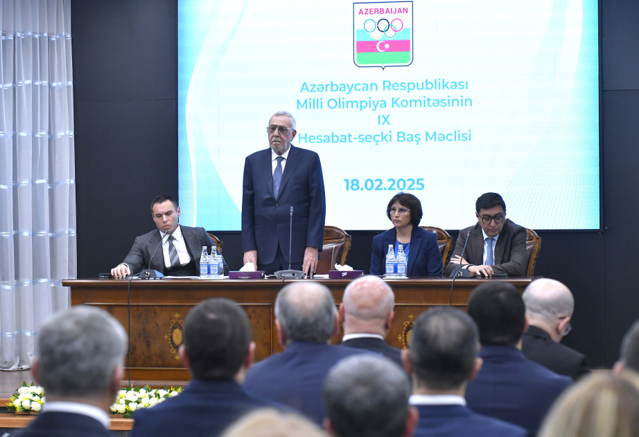 President Ilham Aliyev re-elected as President of National Olympic Committee (PHOTO)
