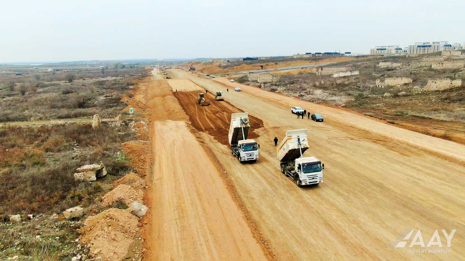 Azerbaijan accents quick, sound building of its Fuzuli city's internal roads (PHOTO/VIDEO)
