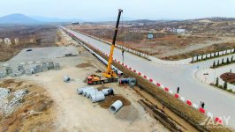 Azerbaijan accents quick, sound building of its Fuzuli city's internal roads (PHOTO/VIDEO)