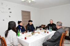President Ilham Aliyev reviews restoration in Ballija village, meets relocated residents (PHOTO/VIDEO)