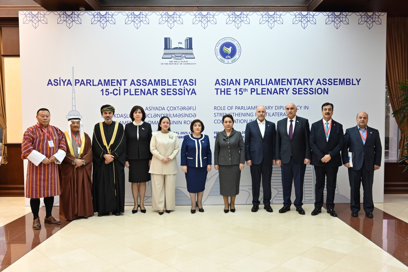 First day of 15th plenary session of Asian Parliamentary Assembly wraps up in Azerbaijan's Baku (PHOTO)