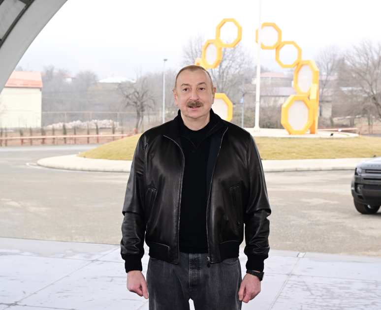 President Ilham Aliyev reviews restoration in Ballija village, meets relocated residents (PHOTO/VIDEO)