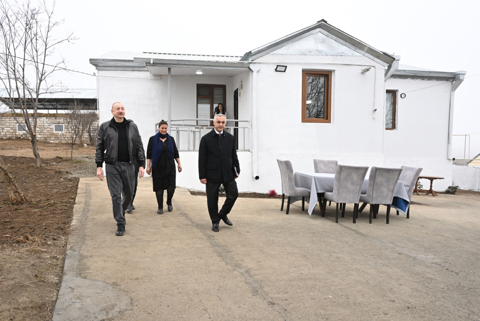 President Ilham Aliyev reviews restoration in Ballija village, meets relocated residents (PHOTO/VIDEO)