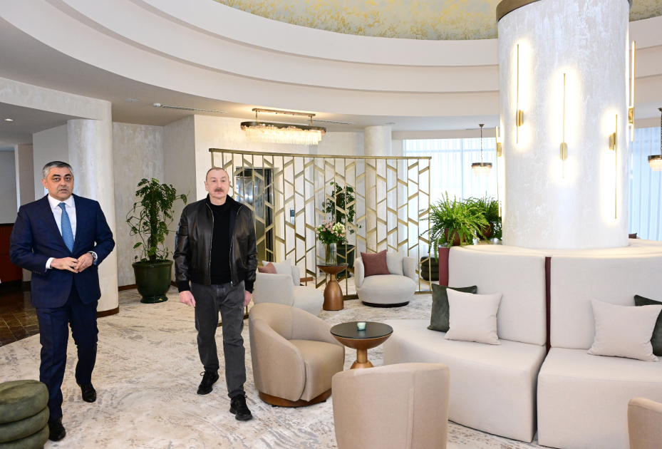President Ilham Aliyev attends opening of Bulud Hotel in Khankendi (PHOTO/VIDEO)