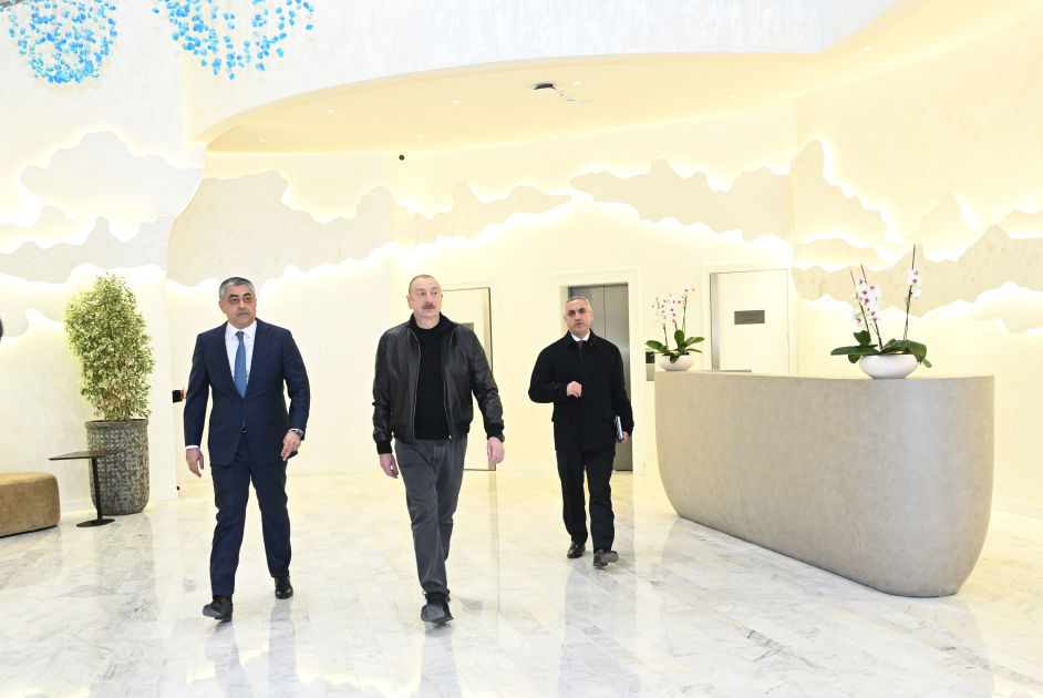 President Ilham Aliyev attends opening of Bulud Hotel in Khankendi (PHOTO/VIDEO)