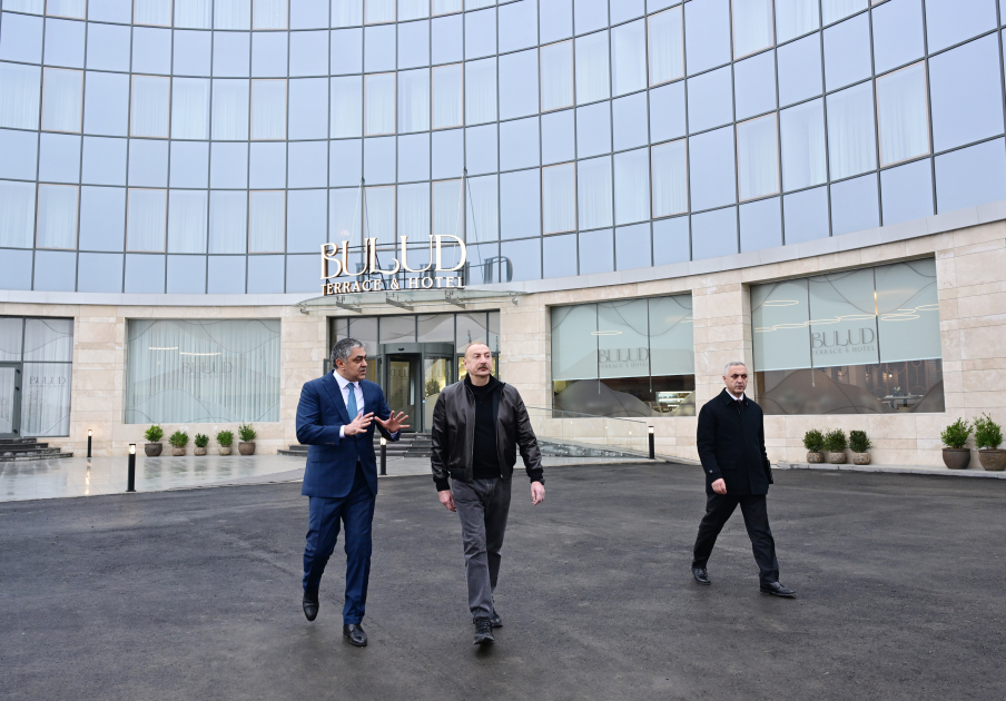President Ilham Aliyev attends opening of Bulud Hotel in Khankendi (PHOTO/VIDEO)