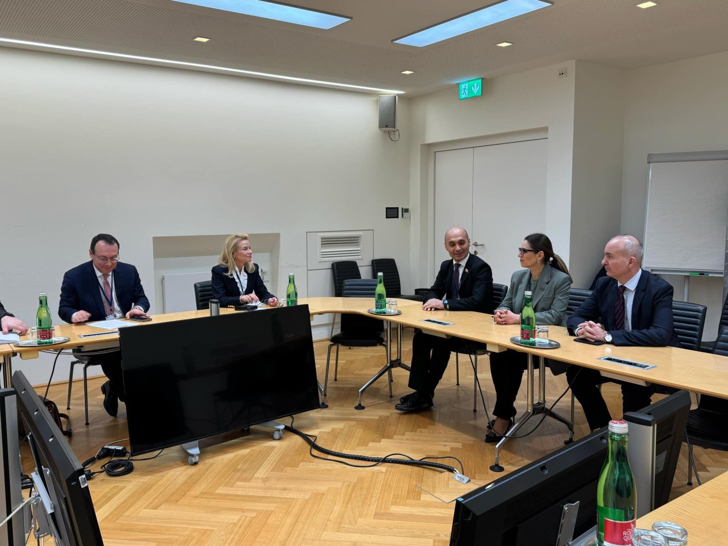 Azerbaijani parliamentary delegation holds talks with OSCE PA President (PHOTO)
