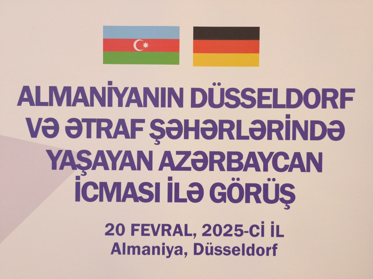 Azerbaijani diaspora holds meeting in Dusseldorf and nearby cities (PHOTO)