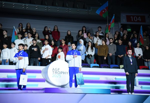 Azerbaijani gymnasts winning gold and silver at World Cup (PHOTO)