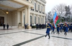 Baku hosts official welcome ceremony for Pakistani PM (PHOTO/VIDEO)