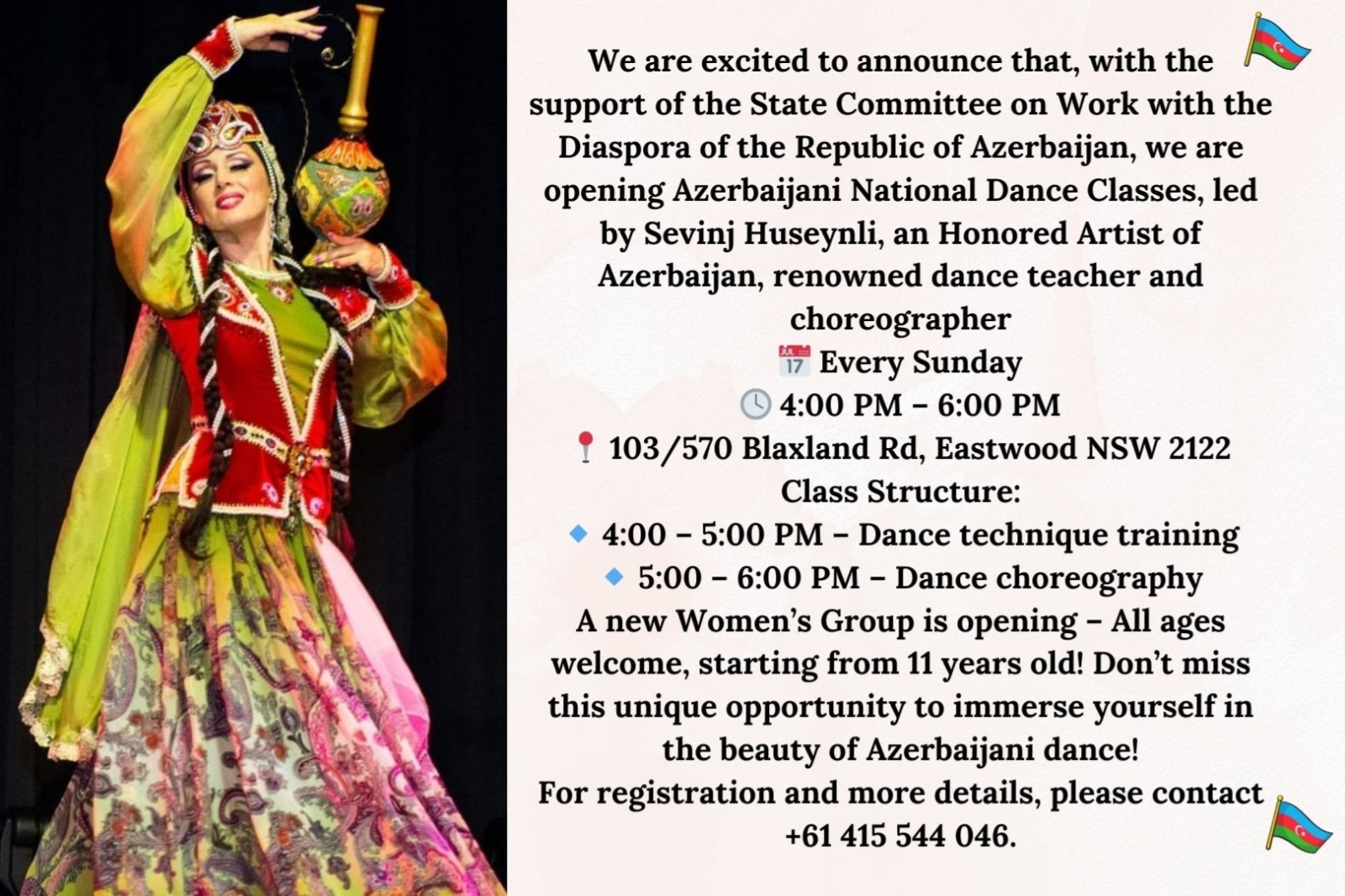 Azerbaijani dance classes debut in Australia's Sydney with diaspora support