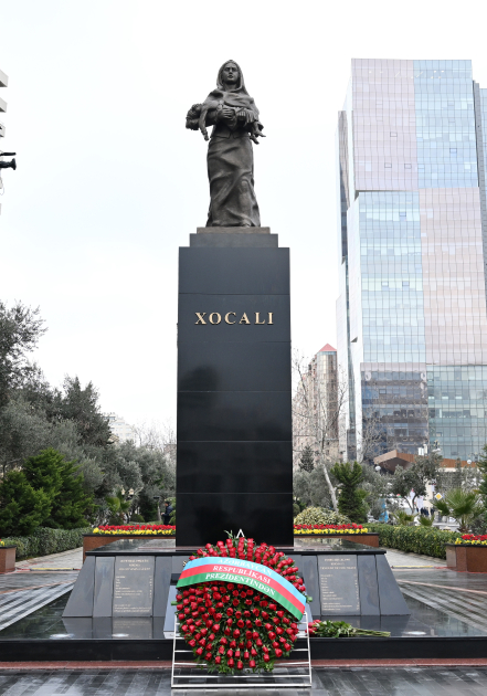 President Ilham Aliyev, First Lady Mehriban Aliyeva visit Khojaly Genocide Memorial (PHOTO/VIDEO)