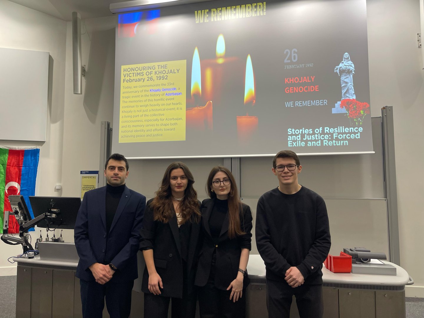 Imperial College London pays tribute to Khojaly genocide victims (PHOTO)