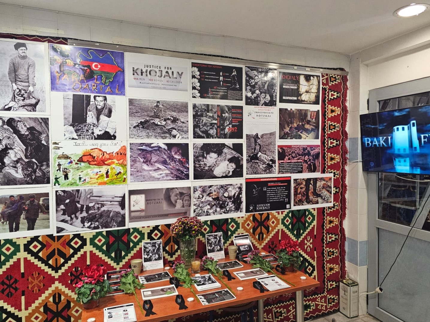Greece's Thessaloniki marks Khojaly genocide titled "Justice for Khojaly!" (PHOTO)