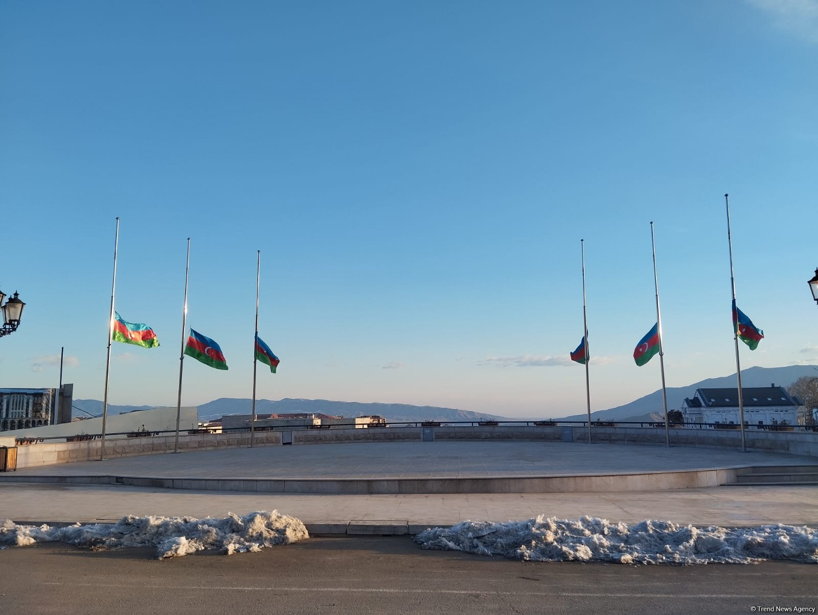 Flags half-mast in Azerbaijan's Khankendi, Khojaly, and Aghdara (PHOTO)