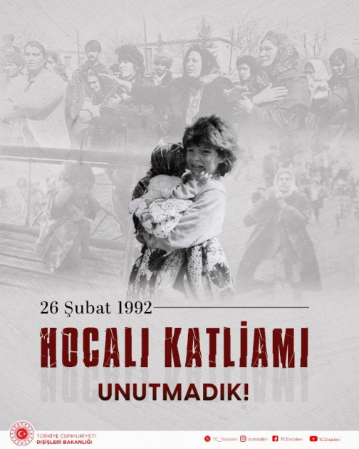 Khojaly victims' suffering endures in our hearts - Turkish MFA