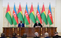 President Ilham Aliyev, President of Guinea-Bissau make press statements (PHOTO)