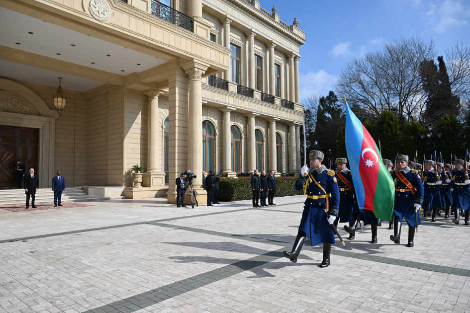 Baku hosts official welcome ceremony for President of Guinea-Bissau (PHOTO/VIDEO)