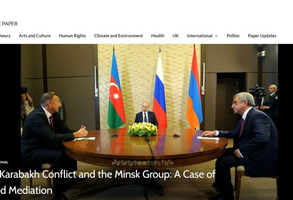 Sheffield University newspaper features in-depth analysis of Karabakh conflict