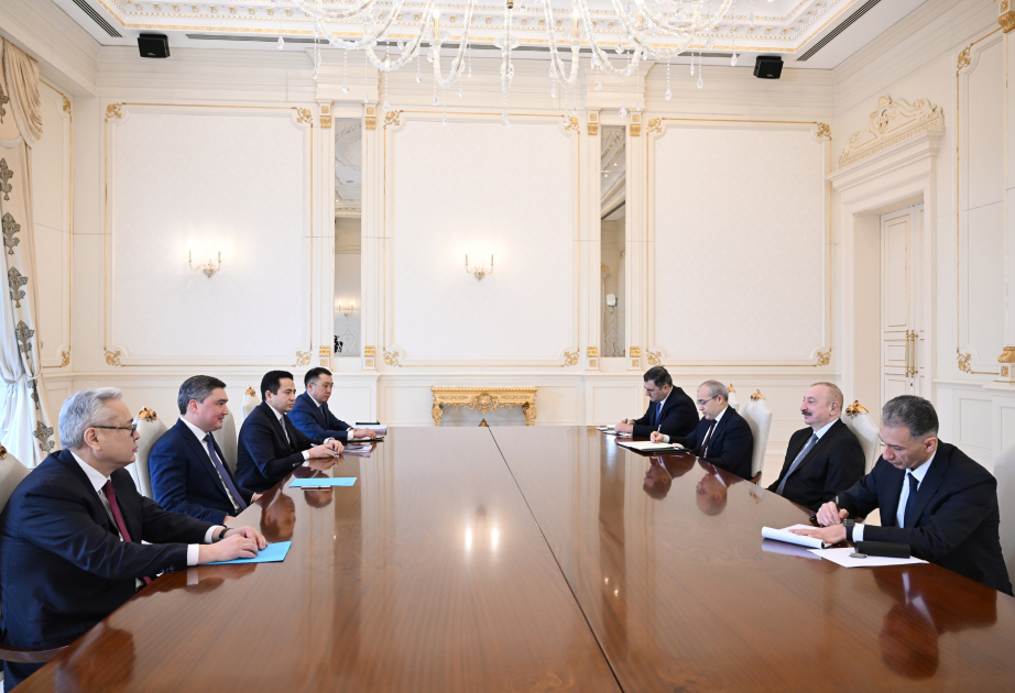 President Ilham Aliyev receives Prime Minister of Kazakhstan (VIDEO)