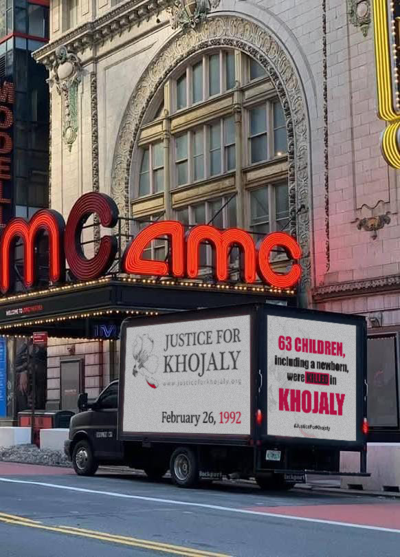 Vehicles sporting “Justice for Khojaly” banner hitting streets in US cities (PHOTO)