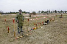 Azerbaijan's ANAMA drills demining exercises for defense ministry sappers (PHOTO)