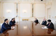 President Ilham Aliyev receives chiefs of Tatneft, KazMunayGas, Uzbekneftegaz (PHOTO/VIDEO)