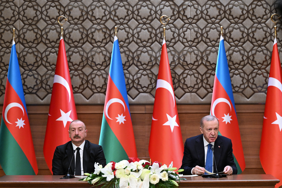 President Ilham Aliyev, President Recep Tayyip Erdoğan attend opening ceremony of Iğdır-Nakhchivan gas pipeline via video link (PHOTO/VIDEO)