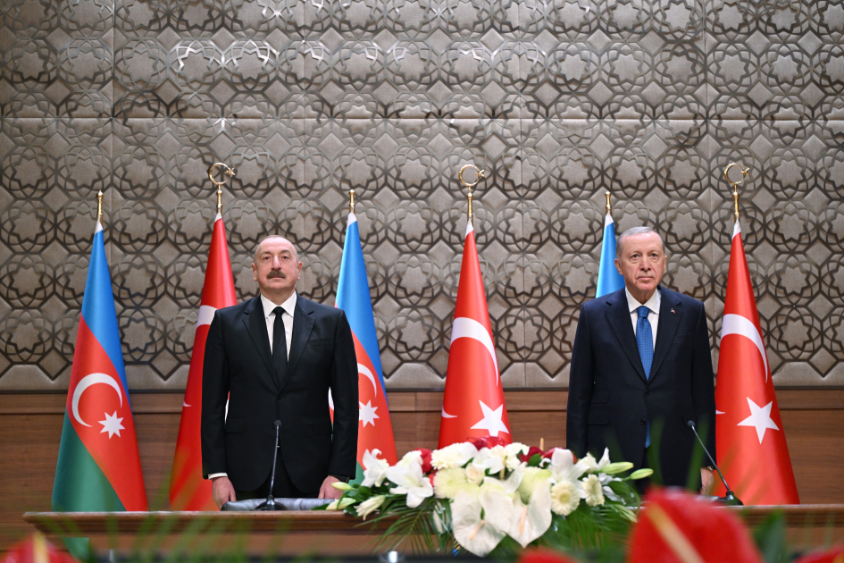 President Ilham Aliyev, President Recep Tayyip Erdoğan attend opening ceremony of Iğdır-Nakhchivan gas pipeline via video link (PHOTO/VIDEO)